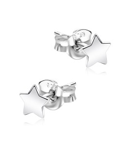 Star Shaped Silver Ear Stud STS-5304